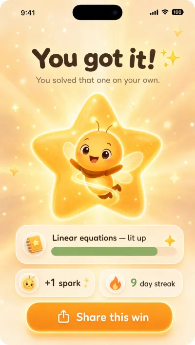 You got it celebration screen